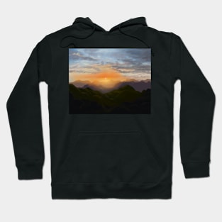 Mountain sunset in Puerto Rico Hoodie